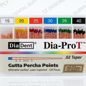 diadent gutta percha points 2% gp obturation (mm marked)