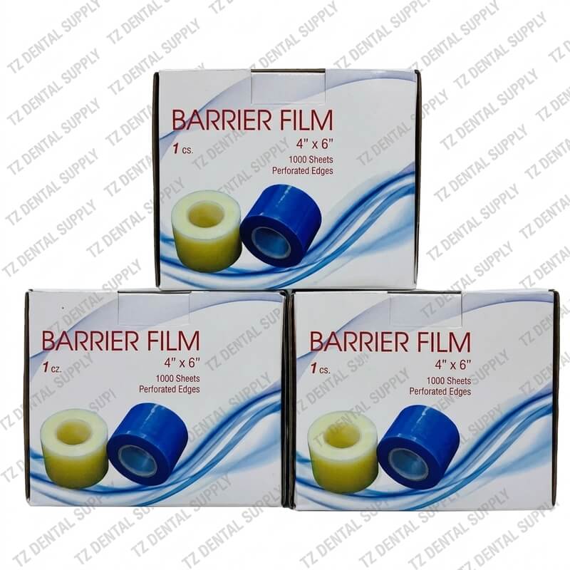 Dental Barrier Film with Dispenser Stand 4x6 Dental Barrier Film Dental barrier film sheets with stand for infection control in clinic