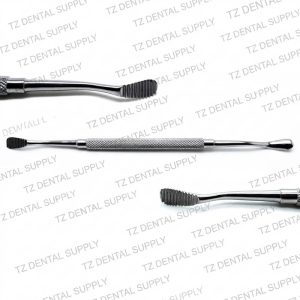 Dental bone file instrument stainless steel double ended
