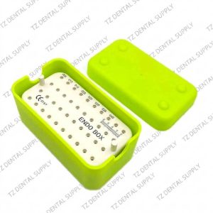Dental endodontic box endo file organizer green