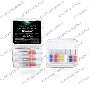 Perfect TG6 heat activated rotary and manual endodontic files (25mm) for root canal treatment at TZ Dental Supply. lahore