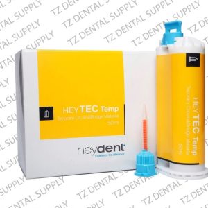 Heytec Temp temporary crown and bridge material (50ml), made in Germany, available at TZ Dental Supply.